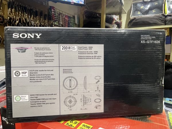 SONY Car Speakers 200W | XS GTF 1626 - Image 2
