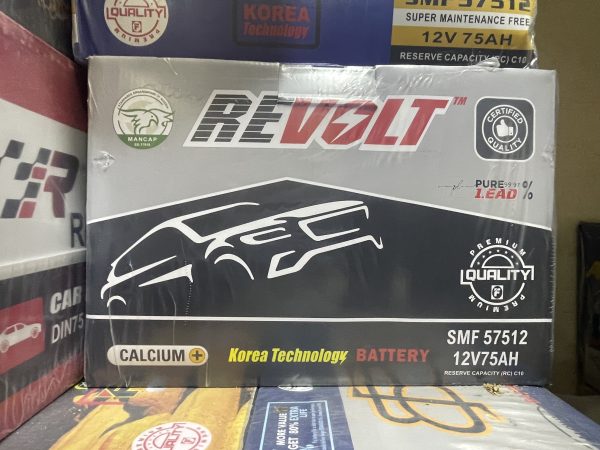 REVOLT SMF 12V/75AH Car Battery 57512 | Durable & Reliable