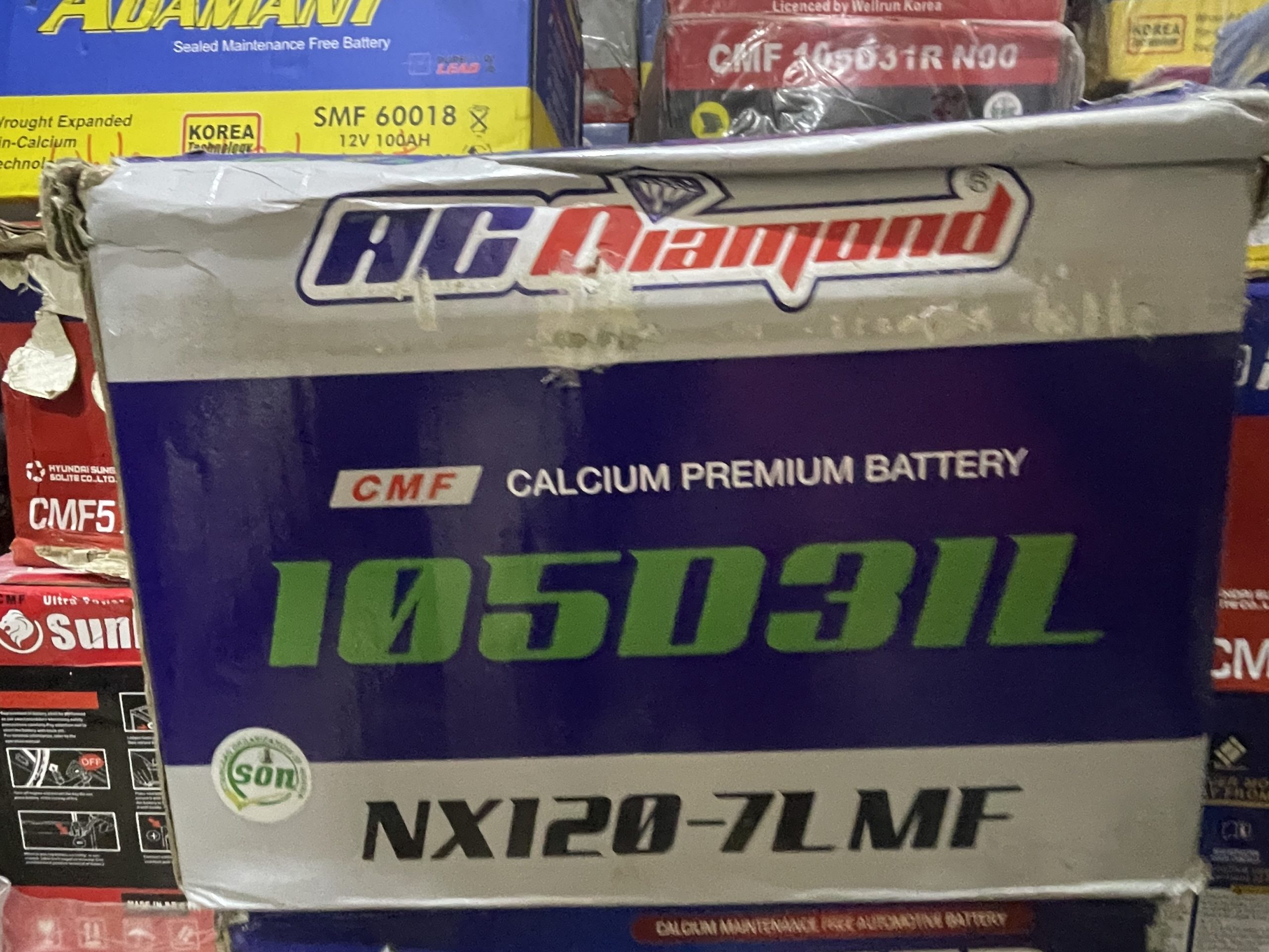 AC DIAMOND CMF 105D31L NX120-7LMF Car Battery