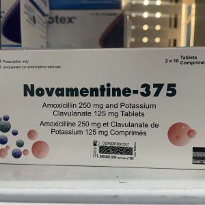Novamentine 375 mg Tablets | Amoxicillin + Clavulanate Potassium Antibiotic