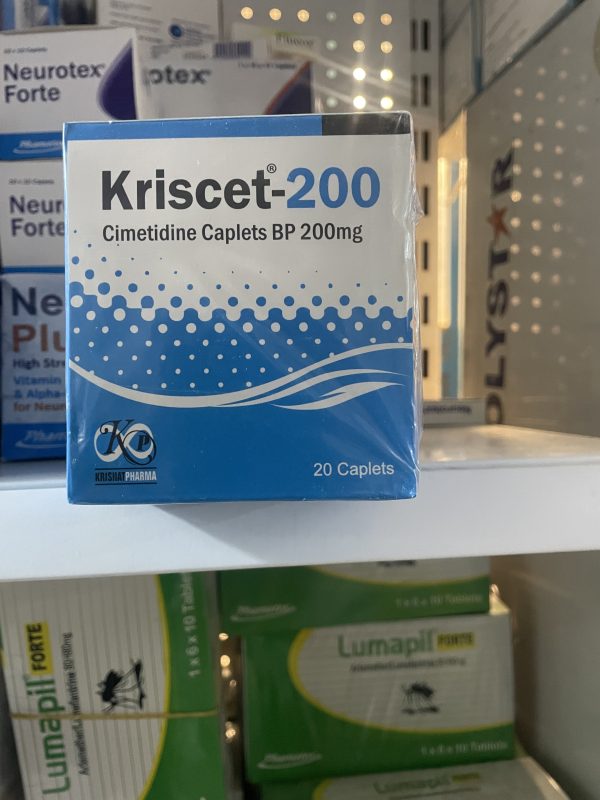 Kriscet-200 Caplet (Cimetidine 200 mg)