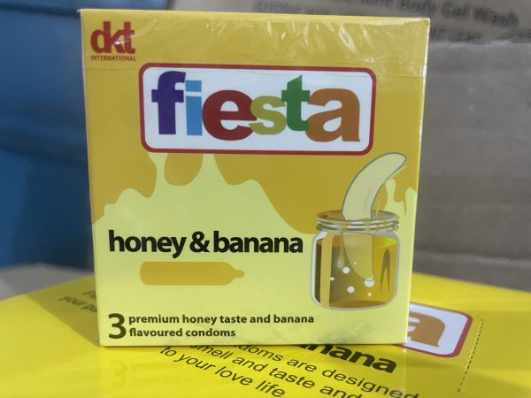 Fiesta Honey & Banana Condoms  For Enhanced Sensual Pleasure