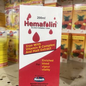 Hemafolin Blood Forming Tonic – Iron with Vitamin B Complex for Energy & Vitality