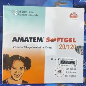 AMATEM® Softgel 20/120 – Artemether & Lumefantrine Combination Therapy for Effective Malaria Treatment