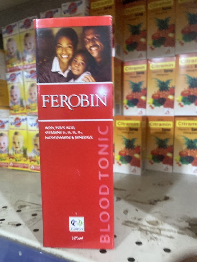 Ferobin Won Peracio Blood Tonic – Iron & Multivitamin Supplement for Energy, Vitality & Blood Health