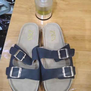 Zara Women’s Double Buckle Slides – Casual Comfort Slip-On Shoe