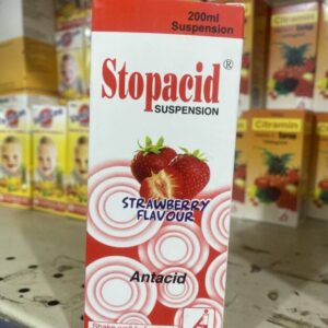 Stopacid Antacid Suspension - 200ml Strawberry Flavour - Fast Relief from Acidity & Heartburn