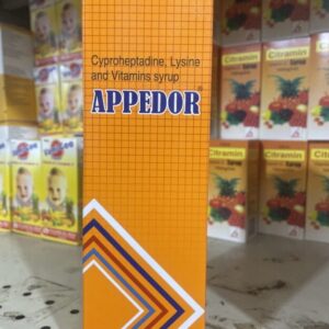 Appedor Syrup - Cyproheptadine, Lysine & Vitamins - Appetite Stimulant & Multivitamin Supplement