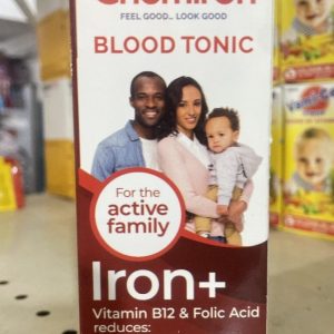 Chemiron FEEL GOOD_ LOOK GOOD BLOOD TONIC Cit For the active family Iron+ Vitamin B12 & Folic Acid reduces: Tiredness