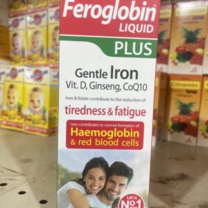 Feroglobin Liquid Plus - Gentle Iron with Vitamins D, Ginseng & CoQ10