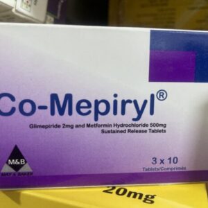 Co-Mepiryl Tablets - Glimepiride 2mg & Metformin HCl 500mg SR - 30 Tablets
