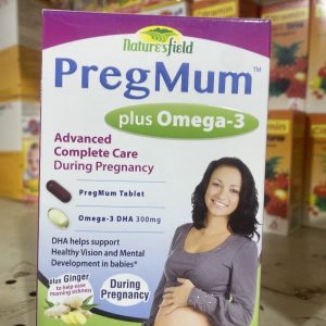 Naturesfield PregMum Plus Omega-3 – Prenatal Multivitamin & Omega-3 Supplement for Mother and Baby’s Health