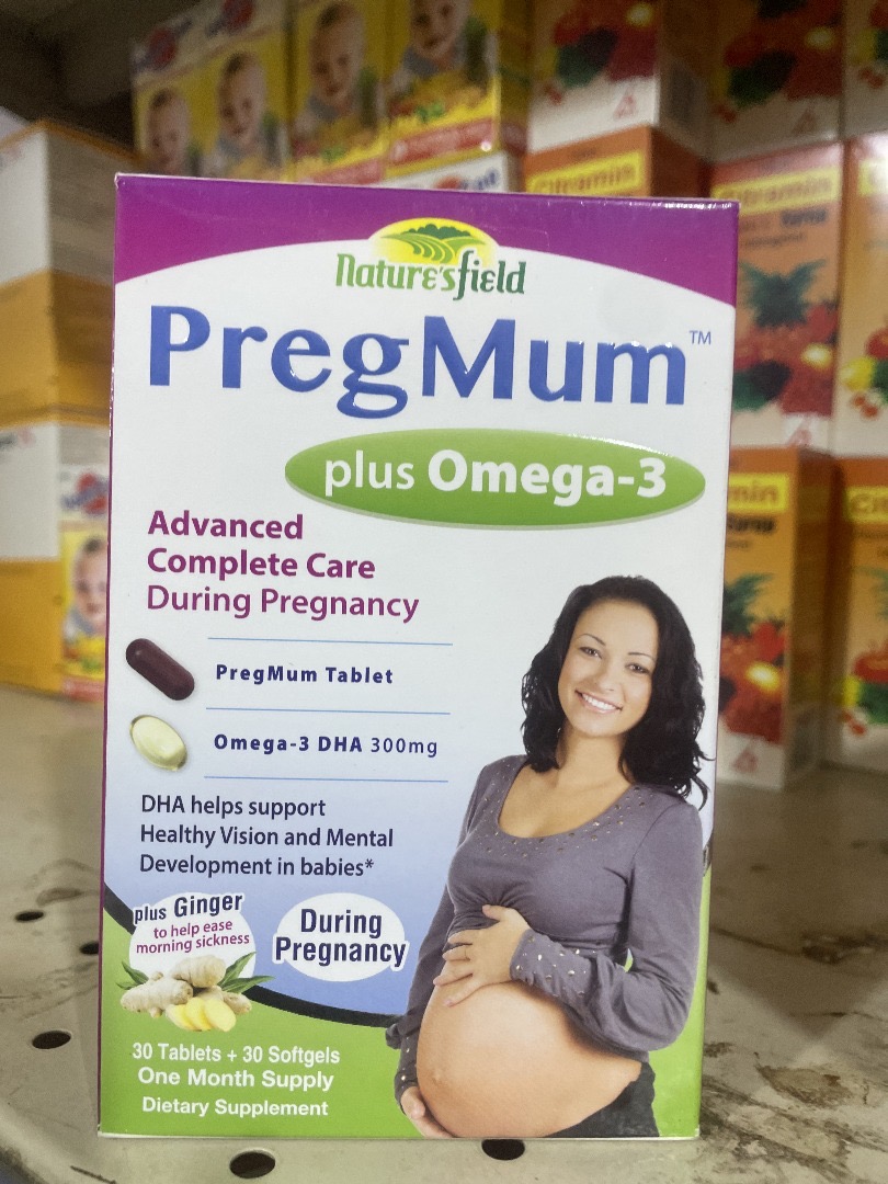 Naturesfield PregMum Plus Omega-3 – Prenatal Multivitamin & Omega-3 Supplement for Mother and Baby’s Health