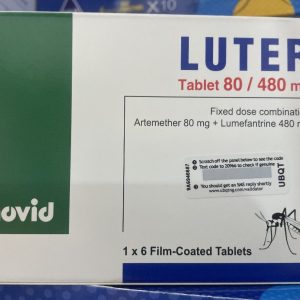 LUTER Tablets 80/480 mg – Artemether & Lumefantrine Fixed Dose Combination for Malaria Treatment